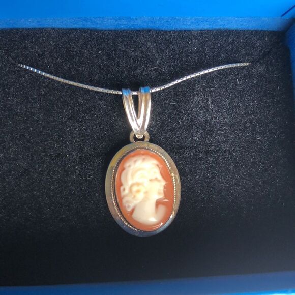 AMEDEO 925 STERLING SILVER VINTAGE LADY EARRINGS AND NECKLACE - Picture 7 of 10